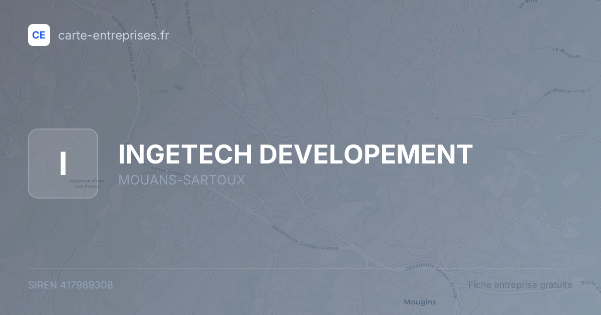 INGETECH DEVELOPEMENT — 417989308 — fiche entreprise