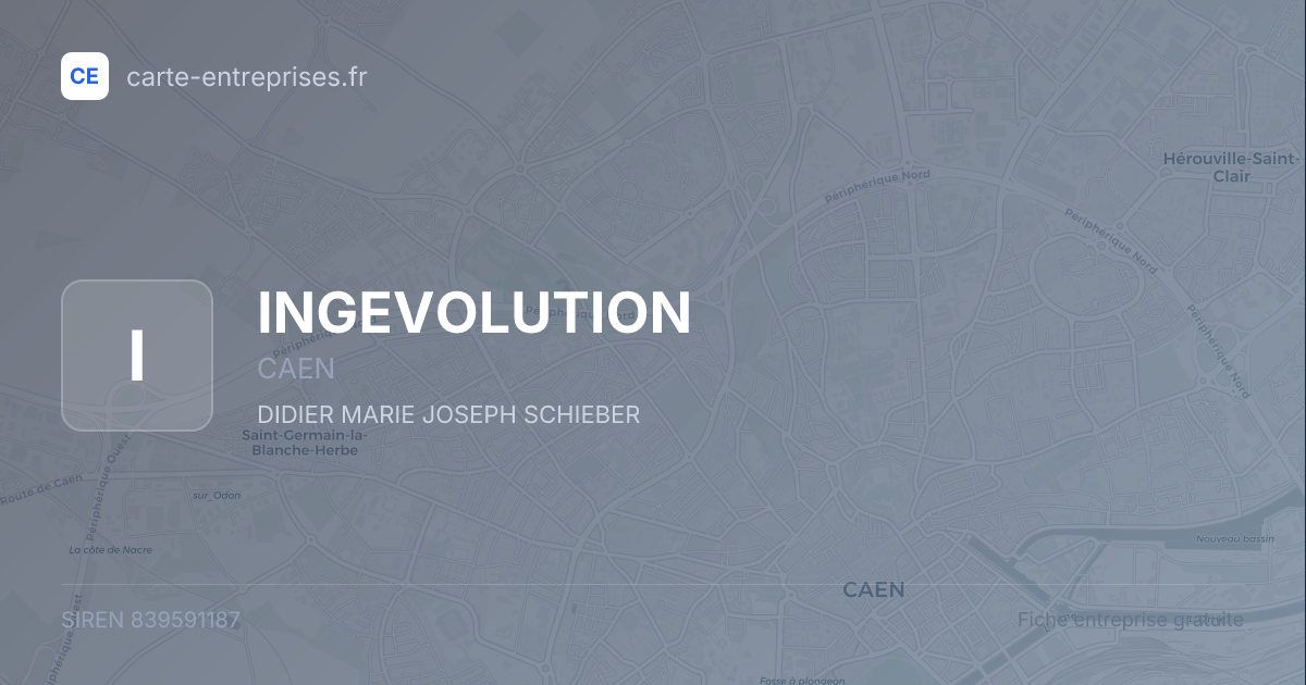 INGEVOLUTION — 839591187 — fiche entreprise