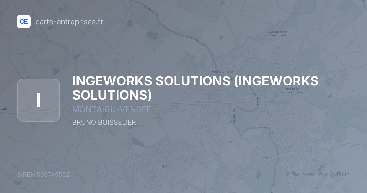 INGEWORKS SOLUTIONS — 509749552 — fiche entreprise