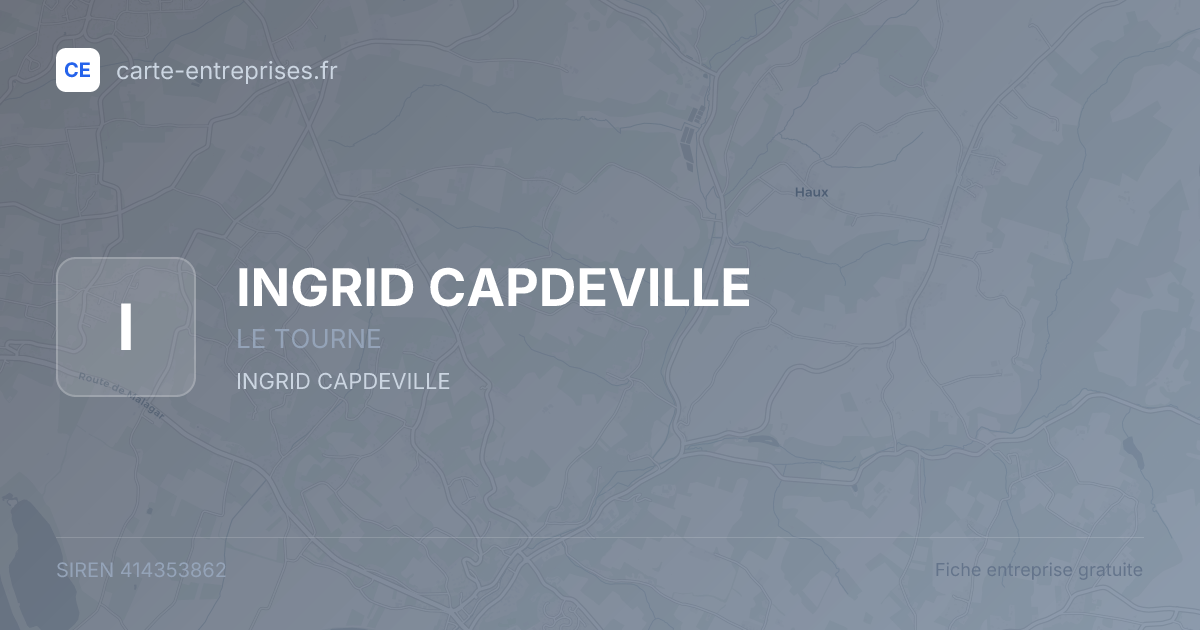 INGRID CAPDEVILLE — 414353862 — fiche entreprise
