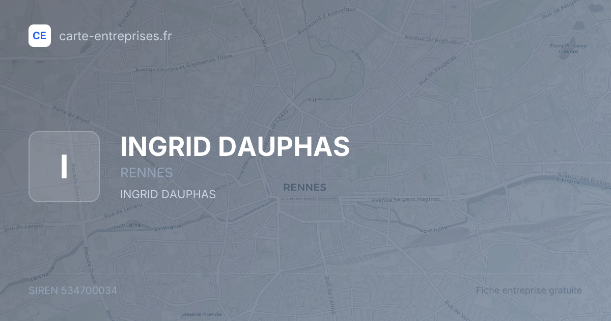 INGRID DAUPHAS — 534700034 — fiche entreprise