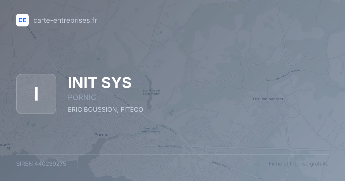 INIT SYS — 440239275 — fiche entreprise