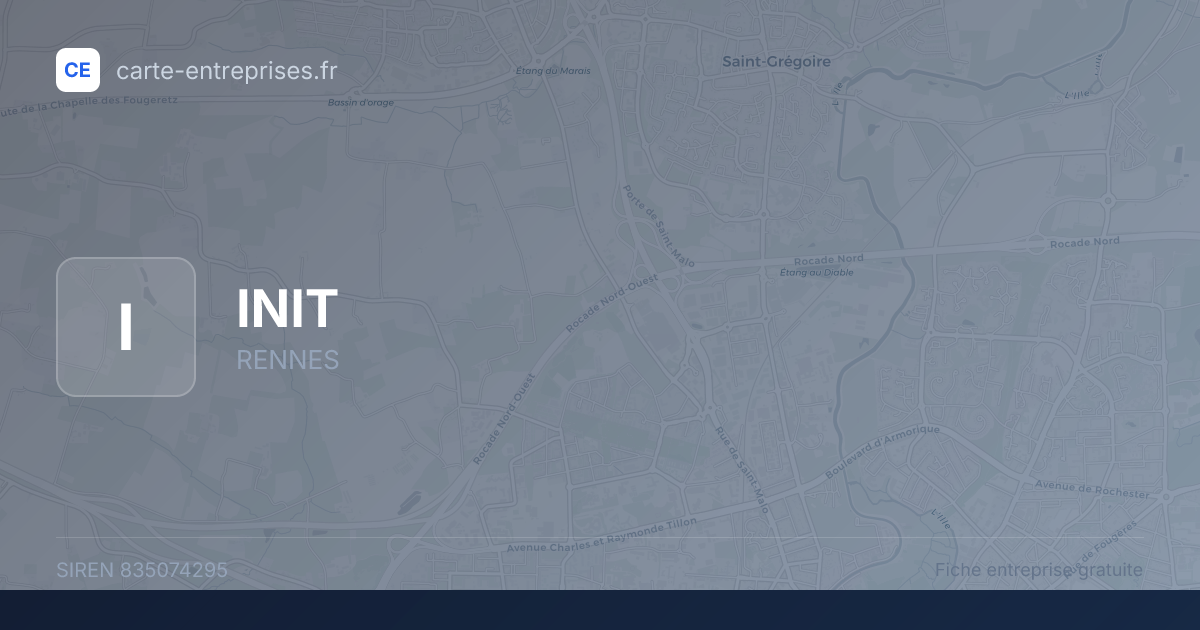 INIT — 835074295 — fiche entreprise