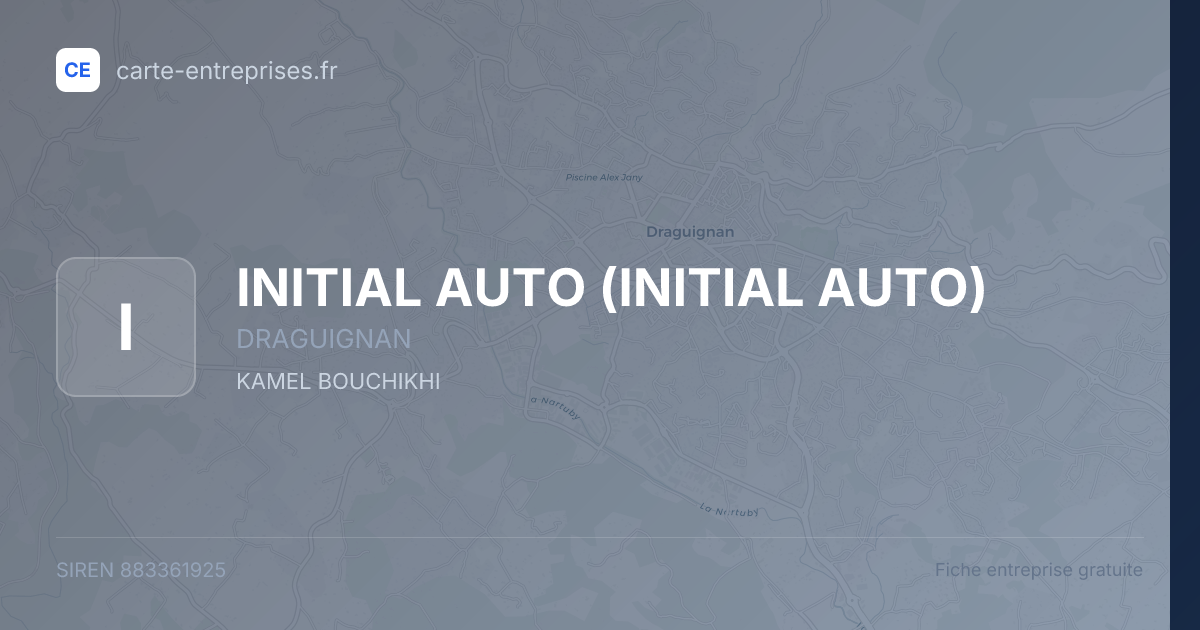 INITIAL AUTO — 883361925 — fiche entreprise
