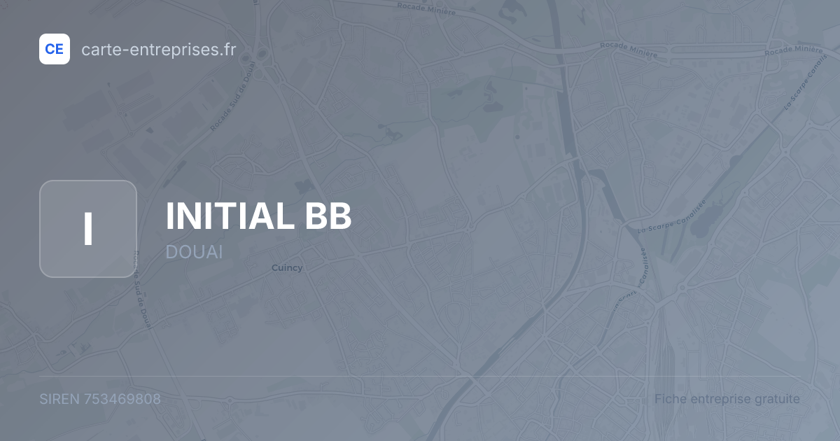 INITIAL BB — 753469808 — fiche entreprise