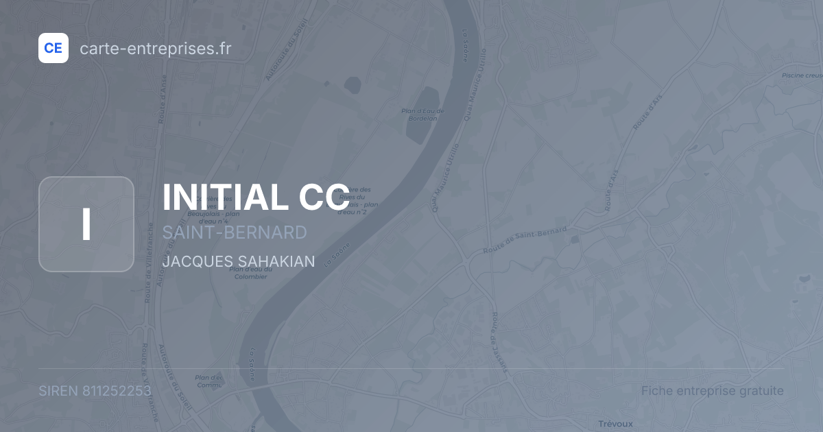 INITIAL CC — 811252253 — fiche entreprise