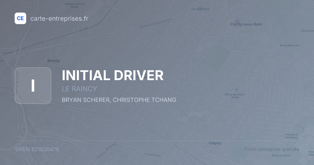 INITIAL DRIVER — 821930476 — fiche entreprise