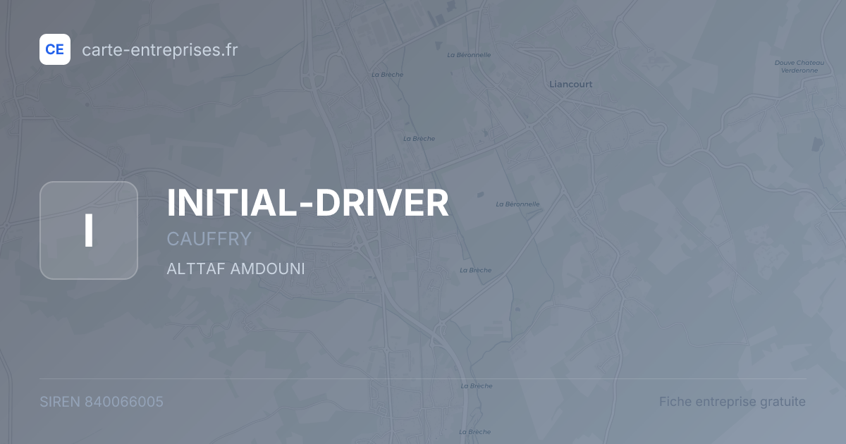 INITIAL-DRIVER — 840066005 — fiche entreprise