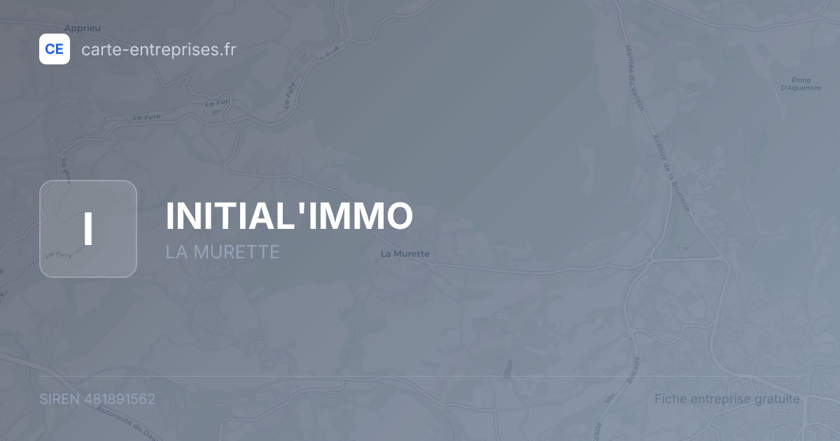 INITIAL'IMMO — 481891562 — fiche entreprise