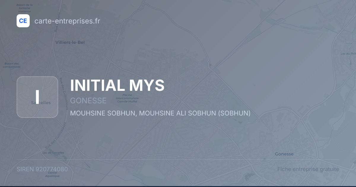 INITIAL MYS — 920774080 — fiche entreprise