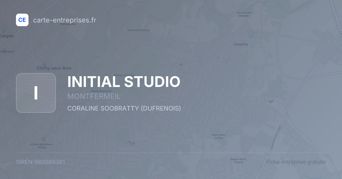 INITIAL STUDIO — 980089361 — fiche entreprise