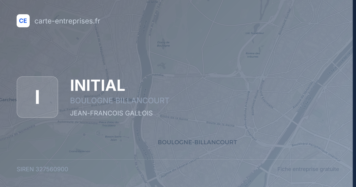 INITIAL — 327560900 — fiche entreprise