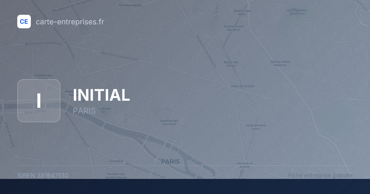 INITIAL — 381647130 — fiche entreprise