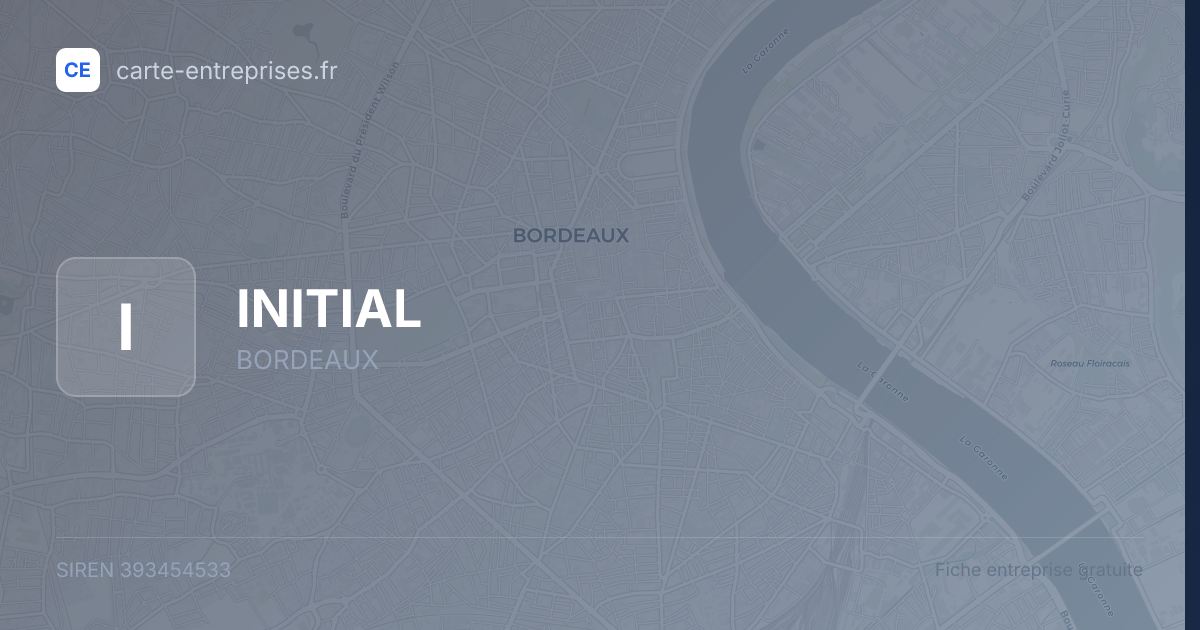 INITIAL — 393454533 — fiche entreprise