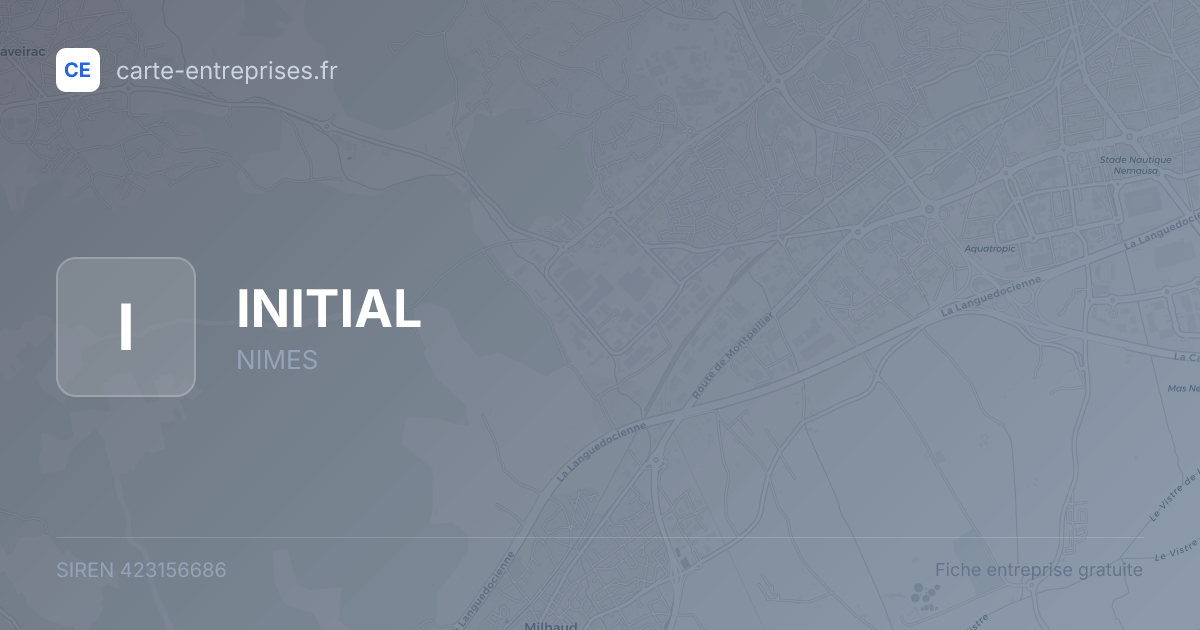 INITIAL — 423156686 — fiche entreprise