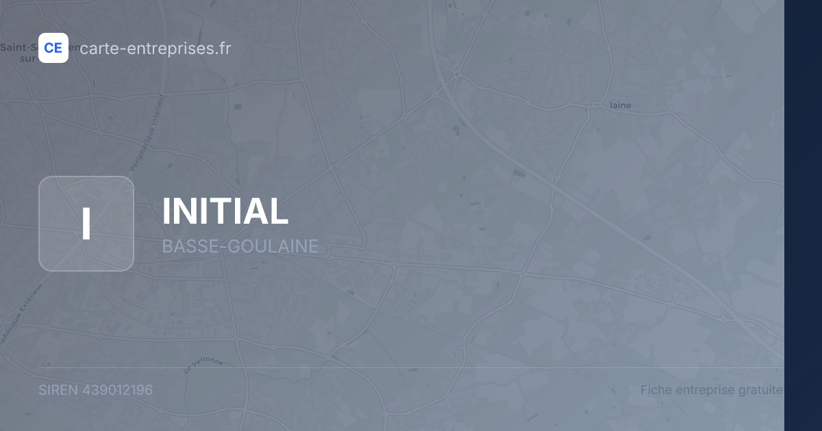 INITIAL — 439012196 — fiche entreprise