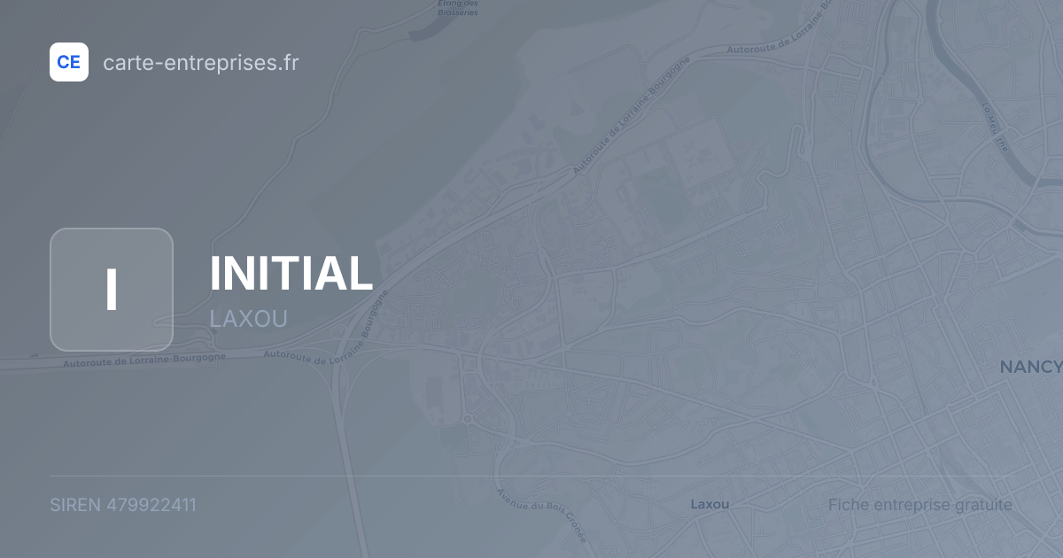 INITIAL — 479922411 — fiche entreprise