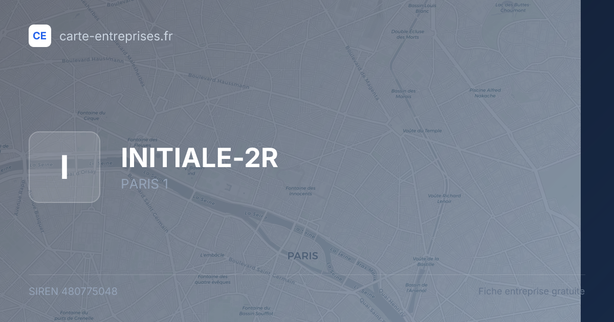 INITIALE-2R — 480775048 — fiche entreprise