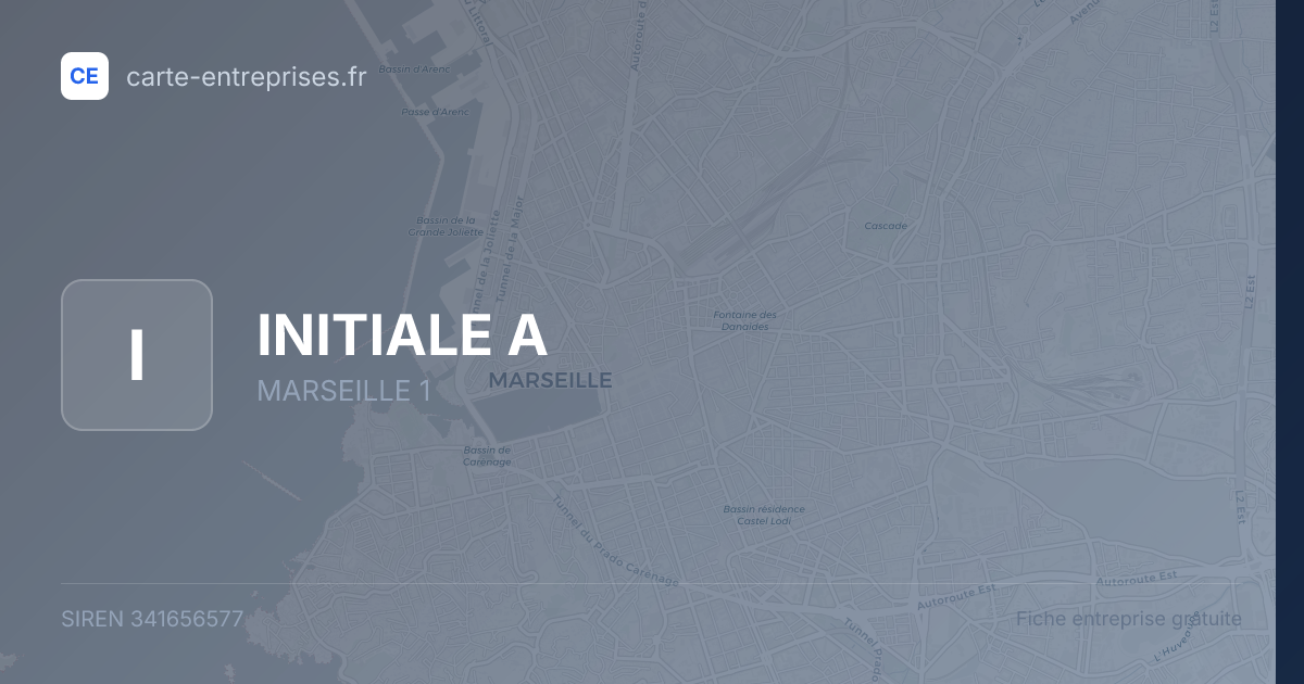INITIALE A — 341656577 — fiche entreprise