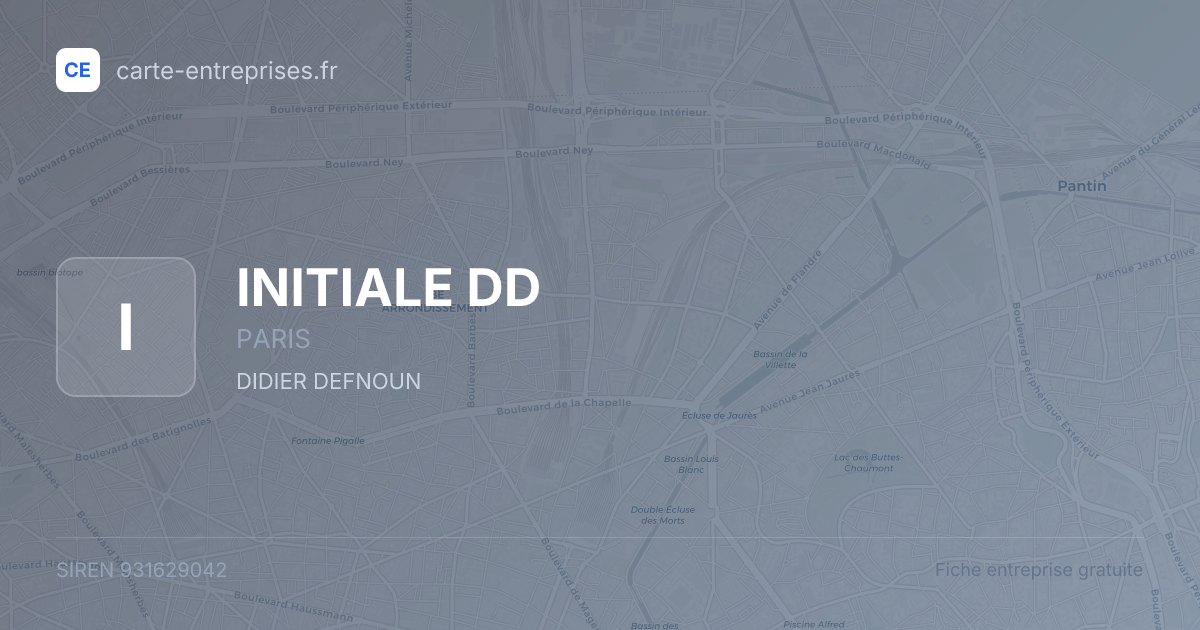 INITIALE DD — 931629042 — fiche entreprise