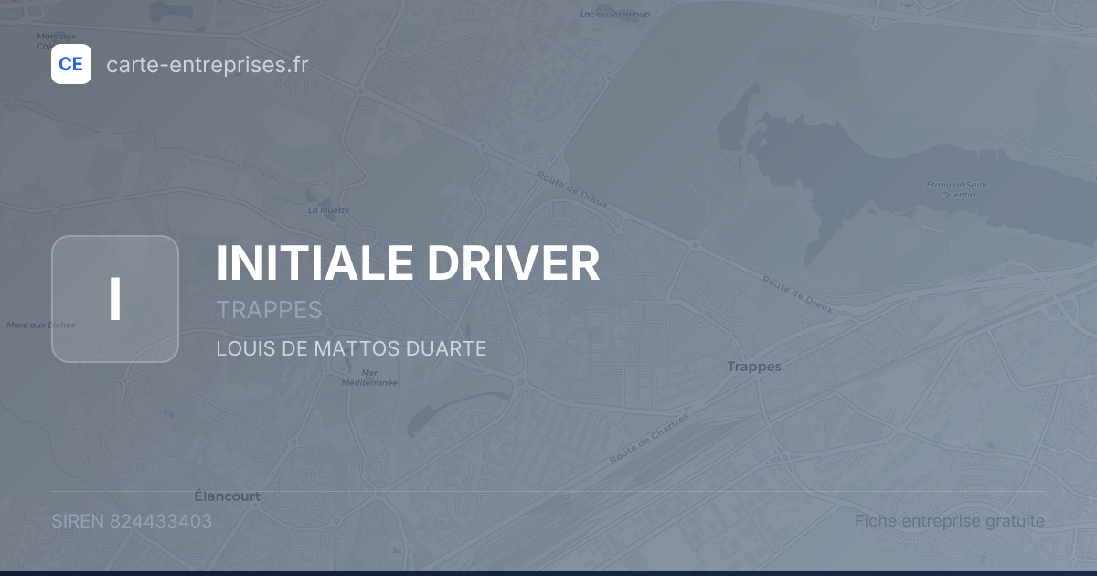 INITIALE DRIVER — 824433403 — fiche entreprise