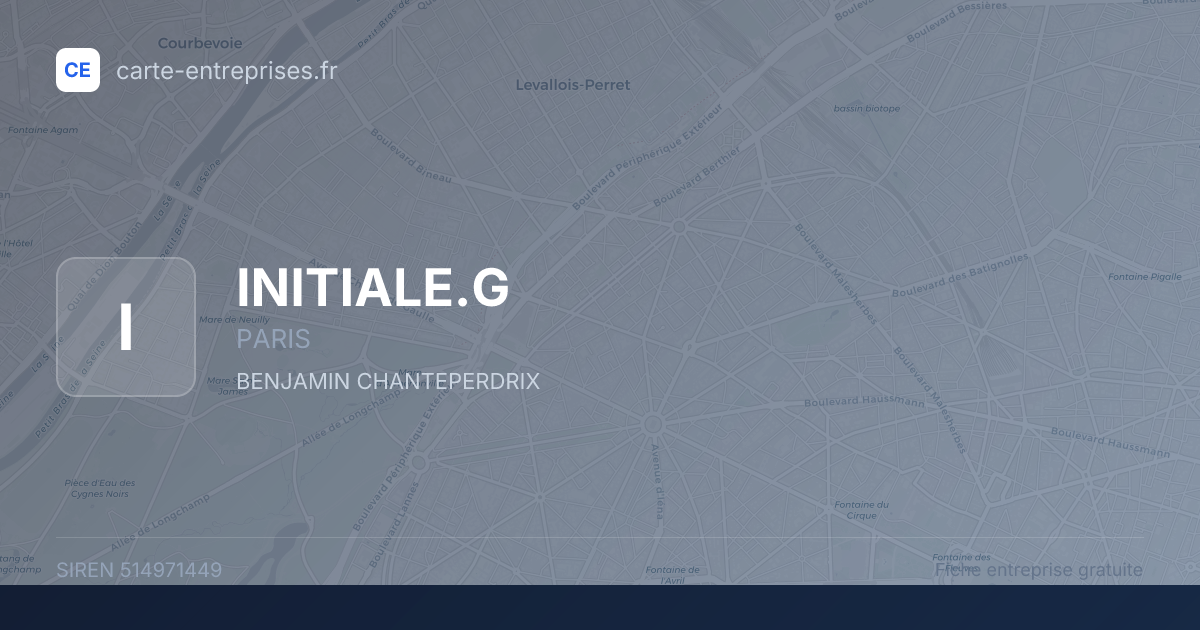 INITIALE.G — 514971449 — fiche entreprise