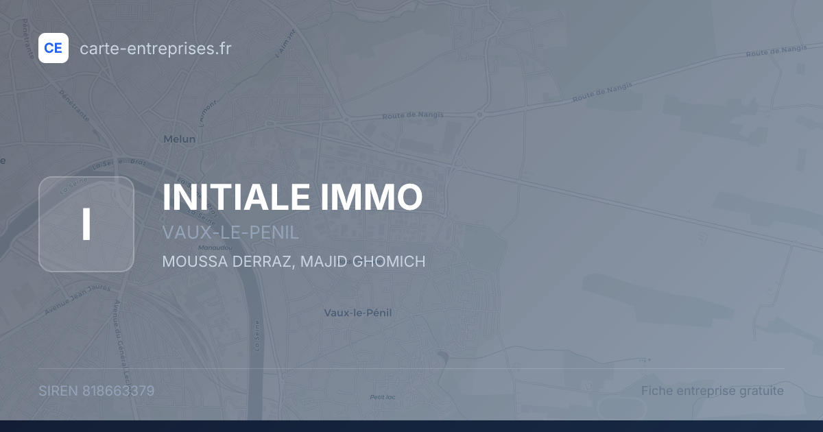 INITIALE IMMO — 818663379 — fiche entreprise