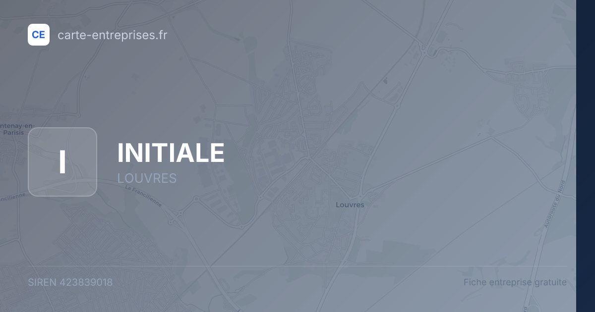 INITIALE — 423839018 — fiche entreprise