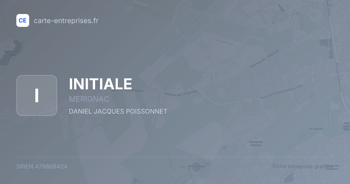 INITIALE — 479868424 — fiche entreprise