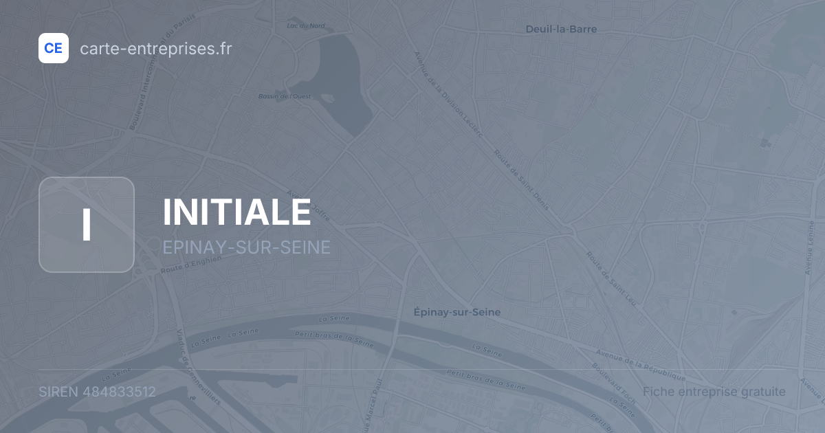 INITIALE — 484833512 — fiche entreprise