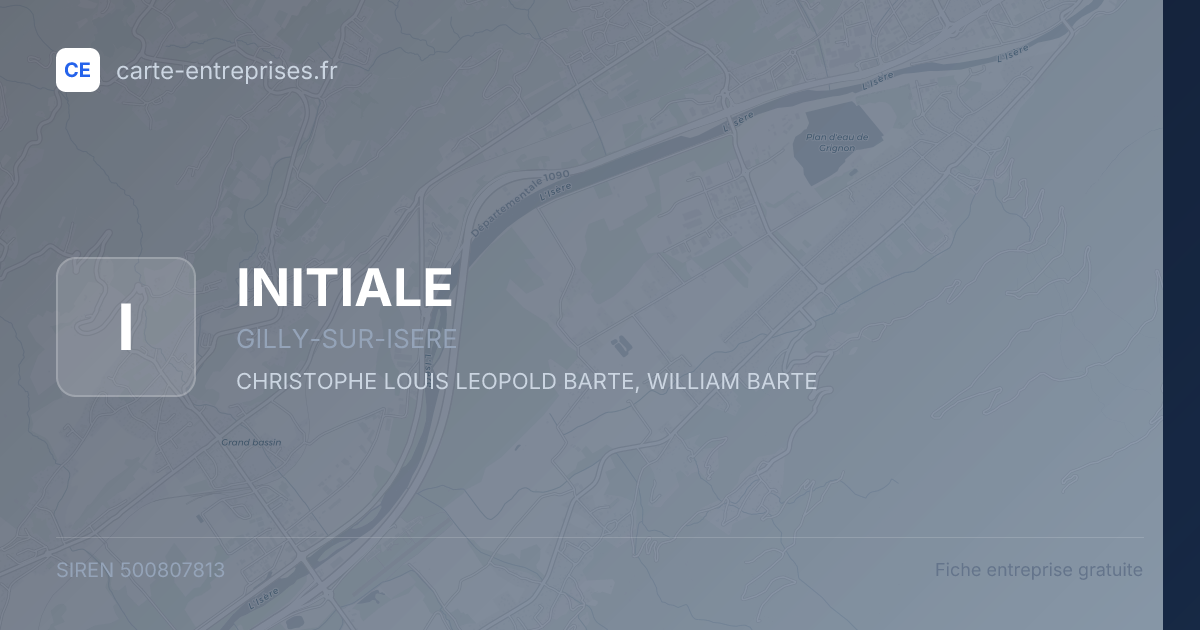 INITIALE — 500807813 — fiche entreprise