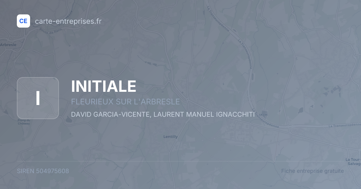 INITIALE — 504975608 — fiche entreprise