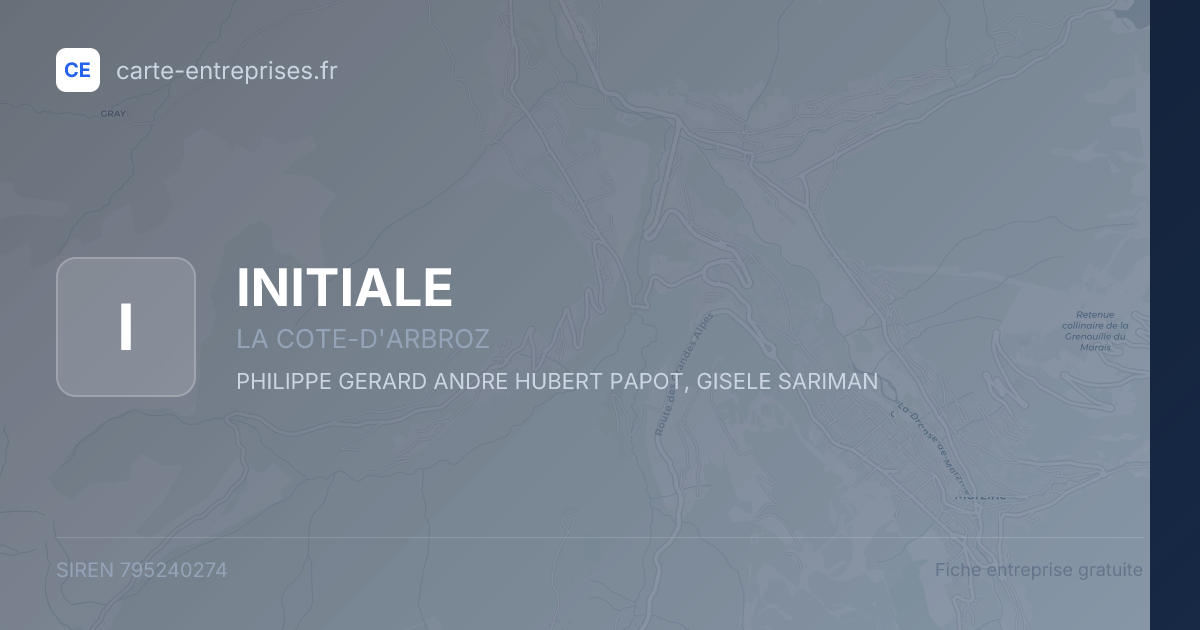 INITIALE — 795240274 — fiche entreprise