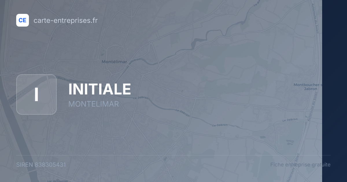 INITIALE — 838305431 — fiche entreprise