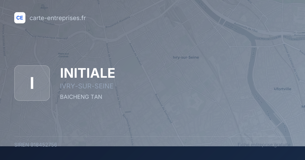 INITIALE — 918452756 — fiche entreprise