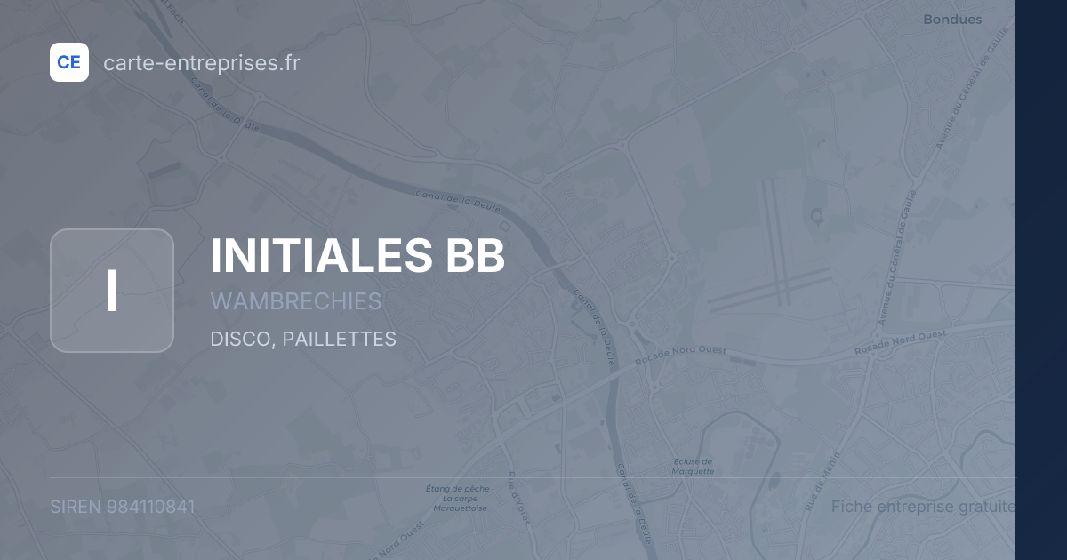 INITIALES BB — 984110841 — fiche entreprise