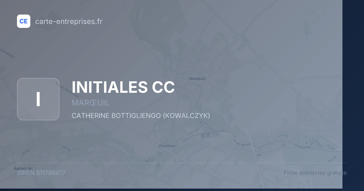 INITIALES CC — 511796617 — fiche entreprise