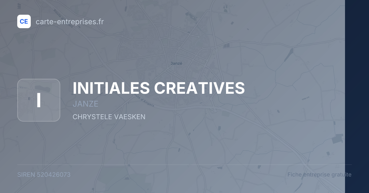 INITIALES CREATIVES — 520426073 — fiche entreprise