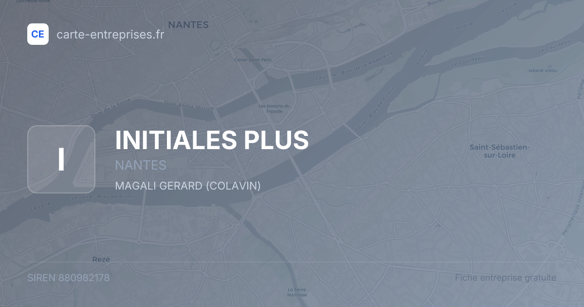 INITIALES PLUS — 880982178 — fiche entreprise