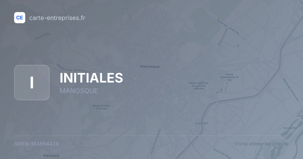 INITIALES — 384694428 — fiche entreprise