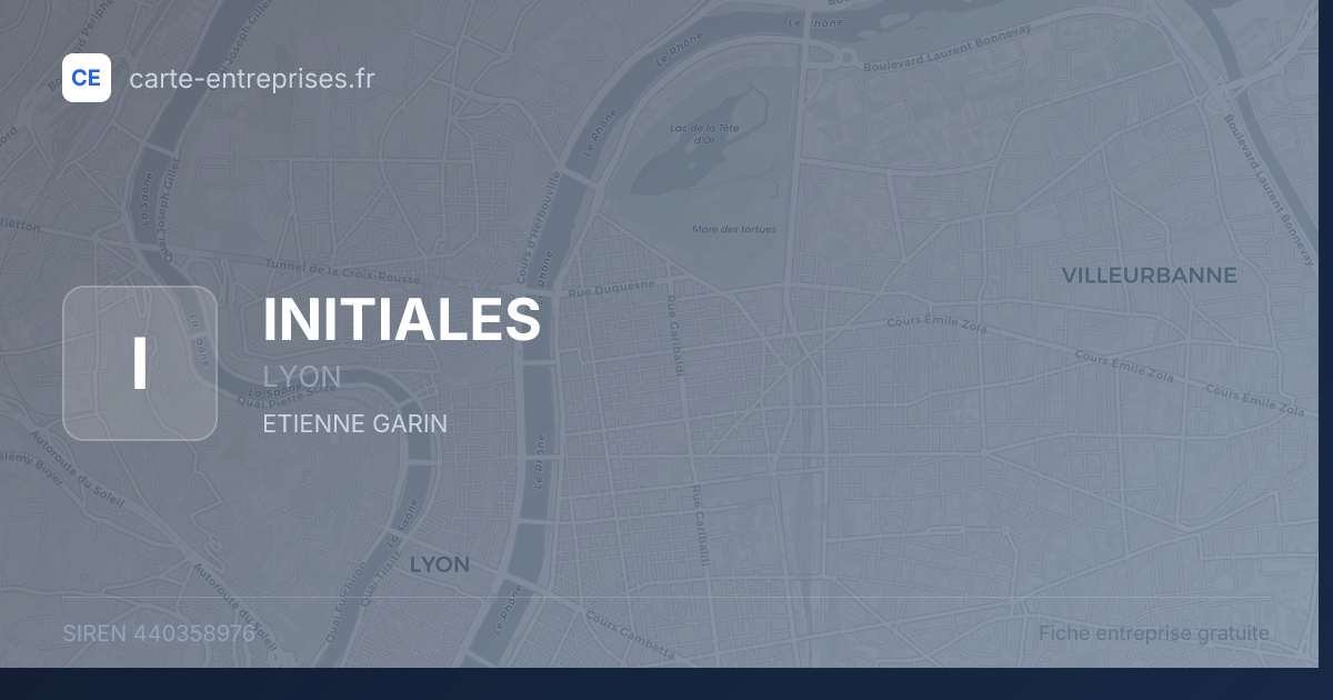 INITIALES — 440358976 — fiche entreprise