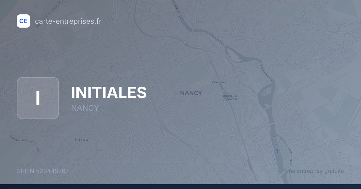 INITIALES — 523449767 — fiche entreprise