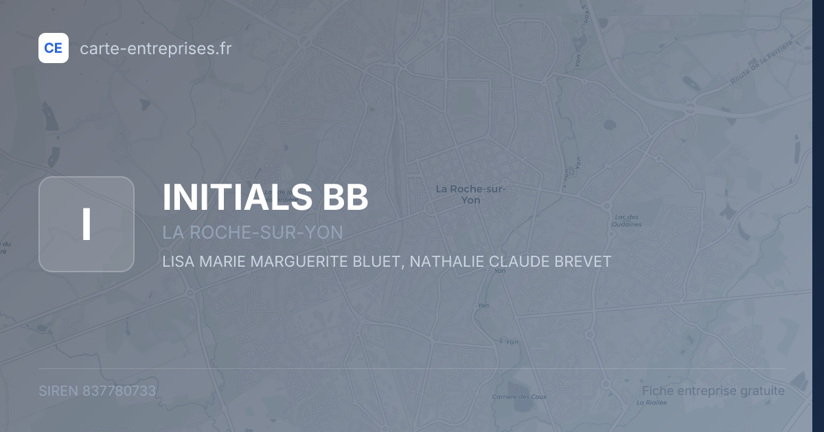 INITIALS BB — 837780733 — fiche entreprise