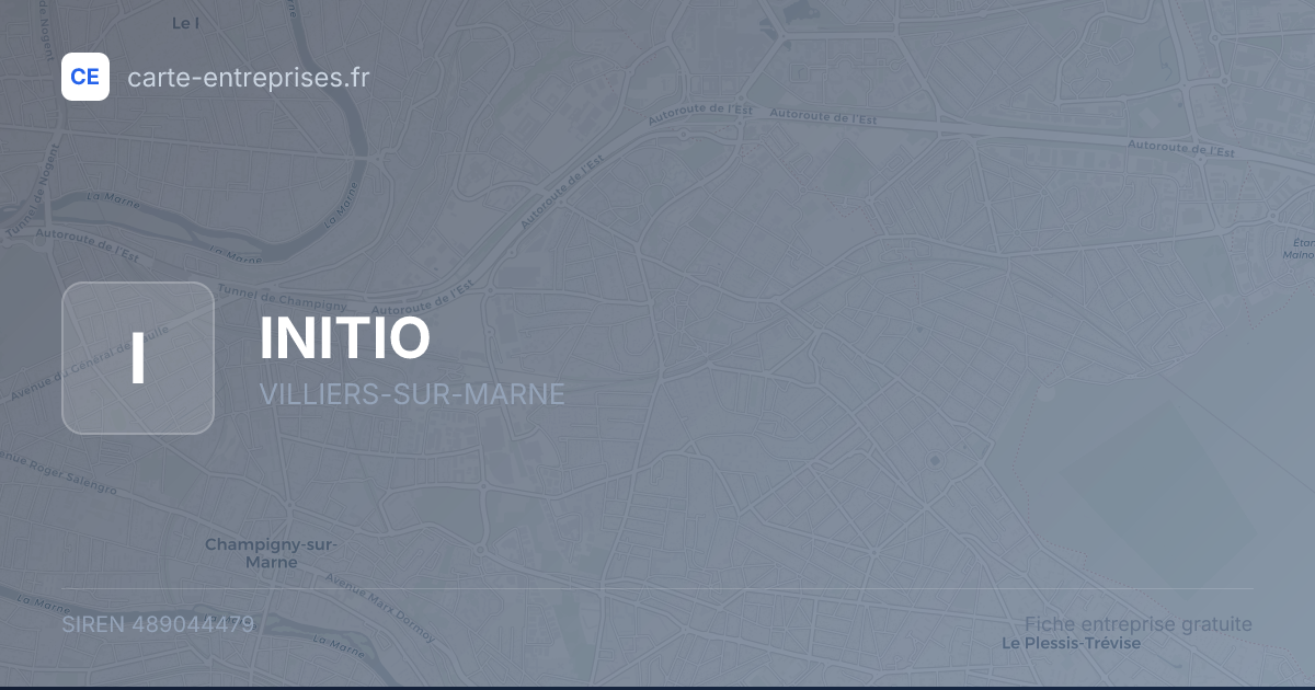 INITIO — 489044479 — fiche entreprise
