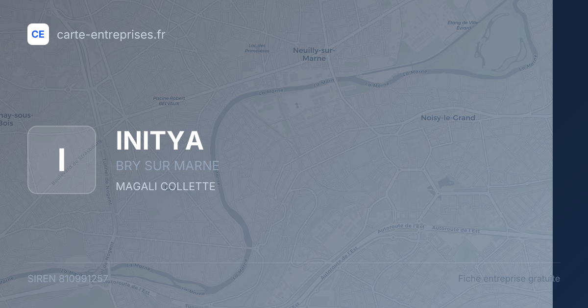 INITYA — 810991257 — fiche entreprise