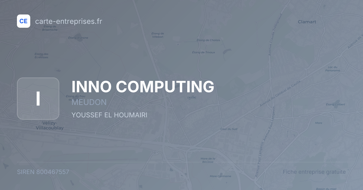 INNO COMPUTING — 800467557 — fiche entreprise