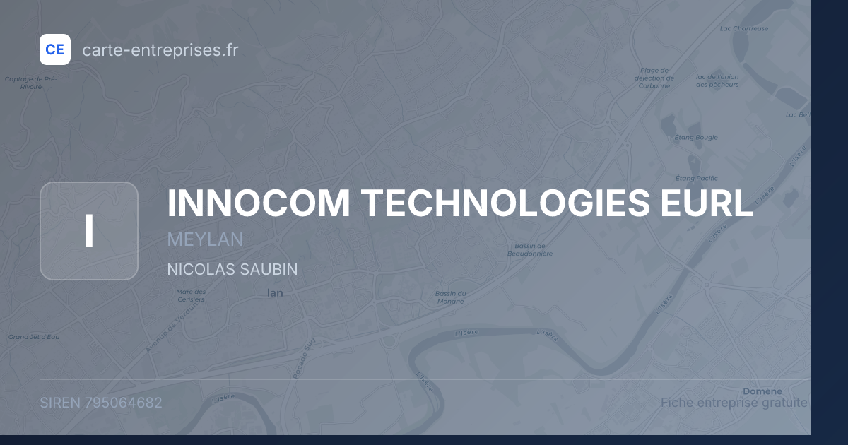 INNOCOM TECHNOLOGIES EURL — 795064682 — fiche entreprise