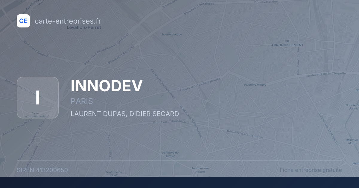 INNODEV — 413200650 — fiche entreprise