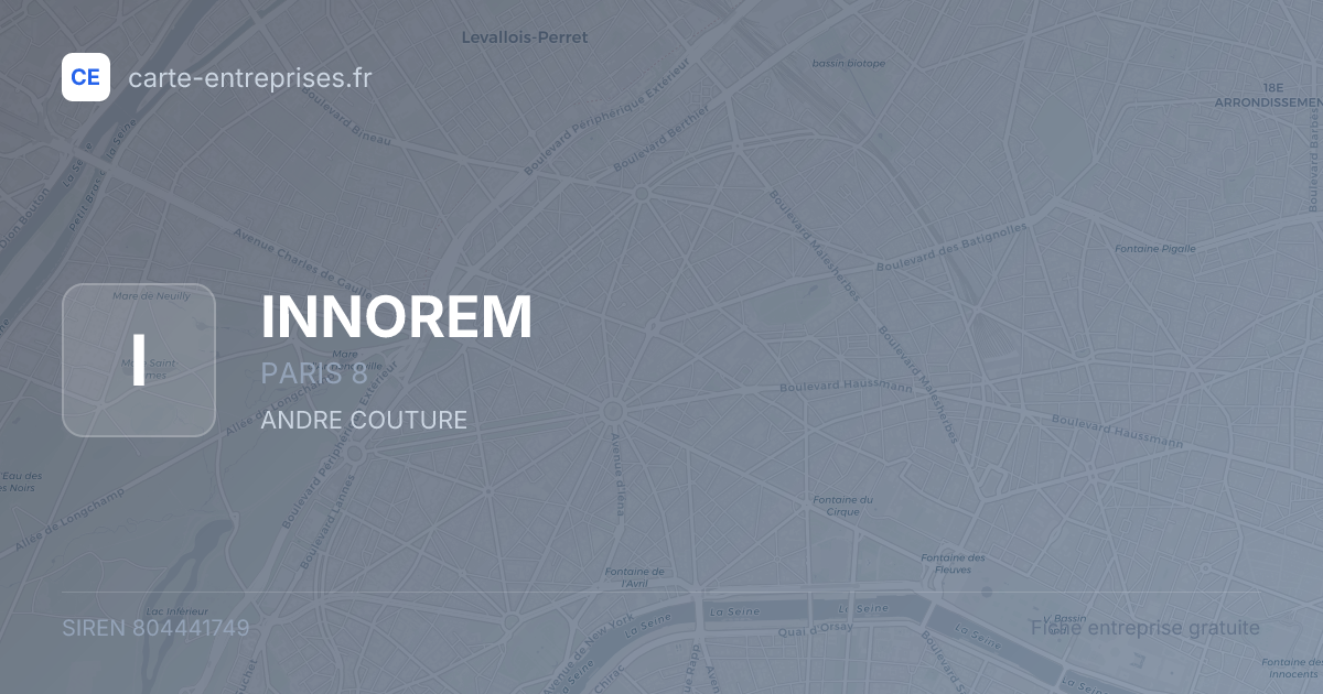 INNOREM — 804441749 — fiche entreprise