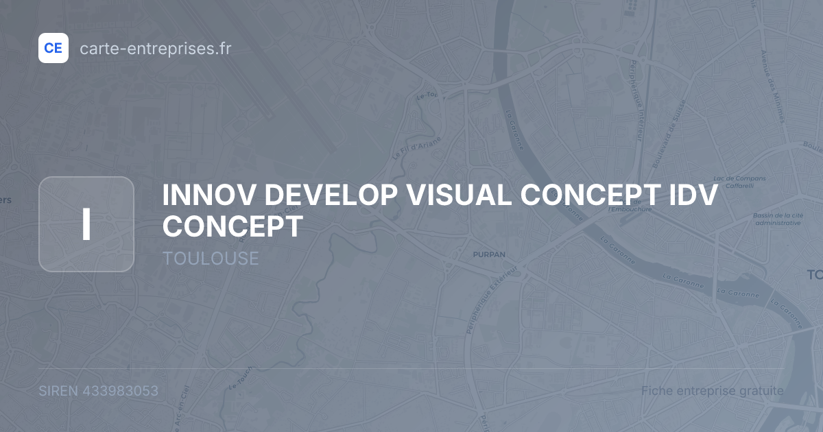 INNOV DEVELOP VISUAL CONCEPT IDV CONCEPT — 433983053 — fiche entreprise